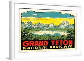 Grand Teton Decal-null-Framed Art Print