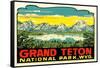 Grand Teton Decal-null-Framed Stretched Canvas