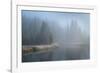 Grand Teton Lake Fog-Alan Majchrowicz-Framed Photographic Print