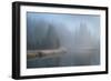 Grand Teton Lake Fog-Alan Majchrowicz-Framed Photographic Print