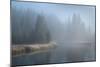 Grand Teton Lake Fog-Alan Majchrowicz-Mounted Photographic Print