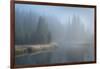 Grand Teton Lake Fog-Alan Majchrowicz-Framed Photographic Print