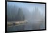 Grand Teton Lake Fog-Alan Majchrowicz-Framed Photographic Print