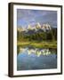 Grand Teton Mountains Reflecting in the Snake River, Grand Teton National Park, Wyoming, USA-Christopher Talbot Frank-Framed Photographic Print