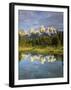 Grand Teton Mountains Reflecting in the Snake River, Grand Teton National Park, Wyoming, USA-Christopher Talbot Frank-Framed Photographic Print