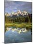 Grand Teton Mountains Reflecting in the Snake River, Grand Teton National Park, Wyoming, USA-Christopher Talbot Frank-Mounted Photographic Print