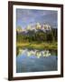 Grand Teton Mountains Reflecting in the Snake River, Grand Teton National Park, Wyoming, USA-Christopher Talbot Frank-Framed Photographic Print