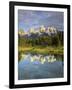 Grand Teton Mountains Reflecting in the Snake River, Grand Teton National Park, Wyoming, USA-Christopher Talbot Frank-Framed Photographic Print