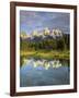 Grand Teton Mountains Reflecting in the Snake River, Grand Teton National Park, Wyoming, USA-Christopher Talbot Frank-Framed Photographic Print