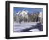 Grand Teton National Park Covered in Snow, Wyoming, USA-Scott T. Smith-Framed Photographic Print