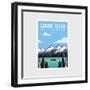 Grand Teton National Park Park Poster Vector Illustration Design-DOMSTOCK-Framed Photographic Print