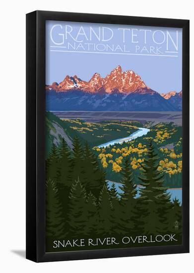 Grand Teton National Park - Snake River Overlook-null-Framed Poster