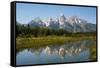 Grand Teton National Park, Teton County, Wyoming, Usa-John Warburton-lee-Framed Stretched Canvas