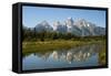 Grand Teton National Park, Teton County, Wyoming, Usa-John Warburton-lee-Framed Stretched Canvas