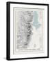Grand Teton National Park Topographical Print-null-Framed Art Print