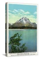 Grand Teton National Park, Wyoming, Jackson Lake View of Stately Mount Moran-Lantern Press-Stretched Canvas