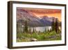 Grand Teton National Park, Wyoming - Lake and Peaks at Sunset-Lantern Press-Framed Art Print