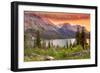 Grand Teton National Park, Wyoming - Lake and Peaks at Sunset-Lantern Press-Framed Art Print