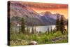 Grand Teton National Park, Wyoming - Lake and Peaks at Sunset-Lantern Press-Stretched Canvas