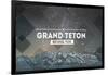 Grand Teton National Park, Wyoming - Milky Way Rubber Stamp-Lantern Press-Framed Art Print