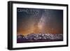 Grand Teton National Park, Wyoming - Milky Way-Lantern Press-Framed Art Print