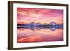 Grand Teton National Park, Wyoming - Sunset and Jackson Lake-Lantern Press-Framed Art Print