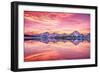 Grand Teton National Park, Wyoming - Sunset and Jackson Lake-Lantern Press-Framed Art Print