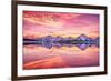 Grand Teton National Park, Wyoming - Sunset and Jackson Lake-Lantern Press-Framed Art Print