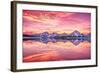 Grand Teton National Park, Wyoming - Sunset and Jackson Lake-Lantern Press-Framed Art Print