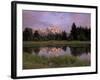 Grand Teton Range and Reflection from Schwabacher Landing, Grand Teton National Park, Wyoming, USA-Jamie & Judy Wild-Framed Photographic Print