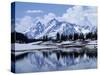 Grand Teton Reflected in Lake-Chris Rogers-Stretched Canvas