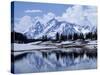 Grand Teton Reflected in Lake-Chris Rogers-Stretched Canvas
