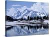 Grand Teton Reflected in Lake-Chris Rogers-Stretched Canvas