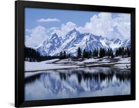 Grand Teton Reflected in Lake-Chris Rogers-Framed Photographic Print