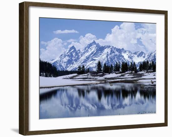 Grand Teton Reflected in Lake-Chris Rogers-Framed Photographic Print