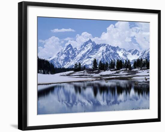 Grand Teton Reflected in Lake-Chris Rogers-Framed Photographic Print