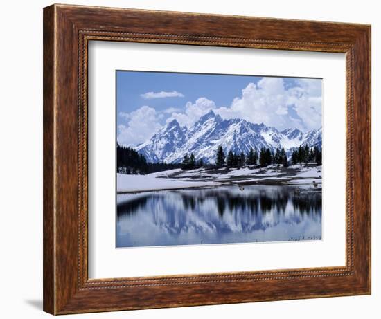 Grand Teton Reflected in Lake-Chris Rogers-Framed Photographic Print