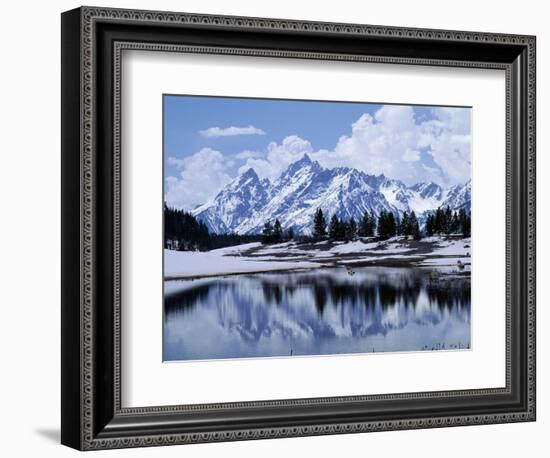 Grand Teton Reflected in Lake-Chris Rogers-Framed Photographic Print