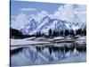 Grand Teton Reflected in Lake-Chris Rogers-Stretched Canvas