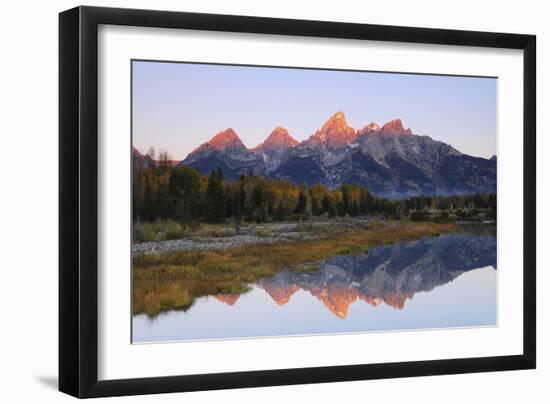 Grand Tetons at Sunrise, Grand Teton National Park, Wyoming, USA-Michel Hersen-Framed Photographic Print