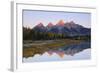 Grand Tetons at Sunrise, Grand Teton National Park, Wyoming, USA-Michel Hersen-Framed Photographic Print