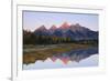 Grand Tetons at Sunrise, Grand Teton National Park, Wyoming, USA-Michel Hersen-Framed Photographic Print