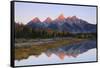 Grand Tetons at Sunrise, Grand Teton National Park, Wyoming, USA-Michel Hersen-Framed Stretched Canvas