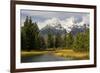 Grand Tetons, from Schwabachers Landing, Grand Teton National Park, Wyoming, USA-Michel Hersen-Framed Photographic Print