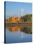 Grand Tetons in Autumn from the Oxbow, Grand Teton National Park, Wyoming, USA-Michel Hersen-Stretched Canvas