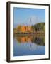 Grand Tetons in Autumn from the Oxbow, Grand Teton National Park, Wyoming, USA-Michel Hersen-Framed Premium Photographic Print