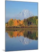 Grand Tetons in Autumn from the Oxbow, Grand Teton National Park, Wyoming, USA-Michel Hersen-Mounted Premium Photographic Print