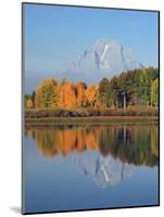 Grand Tetons in Autumn from the Oxbow, Grand Teton National Park, Wyoming, USA-Michel Hersen-Mounted Photographic Print