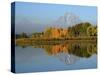 Grand Tetons in Autumn from the Oxbow, Grand Teton National Park, Wyoming, USA-Michel Hersen-Stretched Canvas