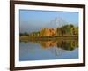 Grand Tetons in Autumn from the Oxbow, Grand Teton National Park, Wyoming, USA-Michel Hersen-Framed Photographic Print